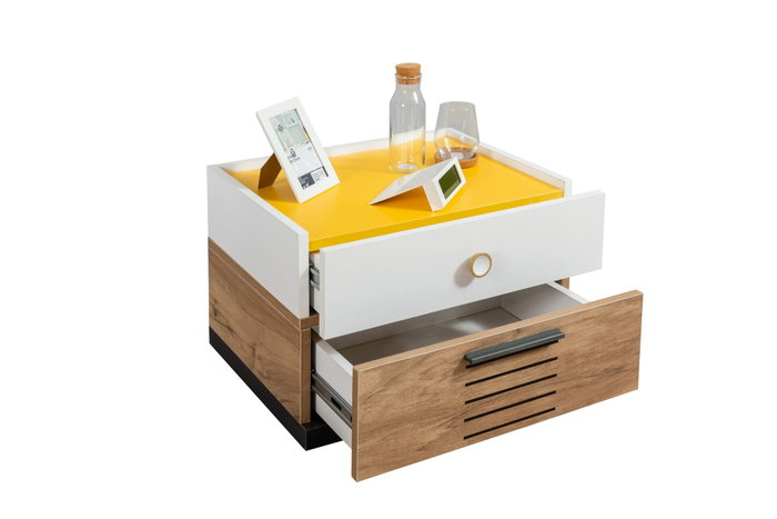 Hanah Home Mesita de Noche Relax Multicolor